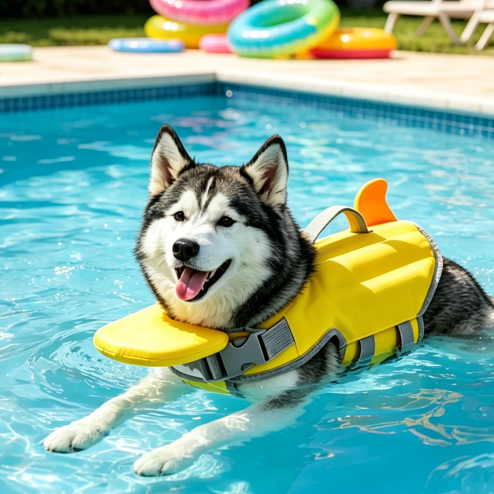 Life Jacket Buoyancy - 犬用ライフベスト 高浮力 レスキューハンドル付き 小型犬用ライフジャケット 子犬用 小型・中型ペット用