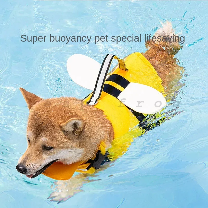 Life Jacket Buoyancy - 犬用ライフジャケット 水泳用 調節可能な浮力スイムベスト ビション、コーギー、ゴールデンレトリバー大型犬用