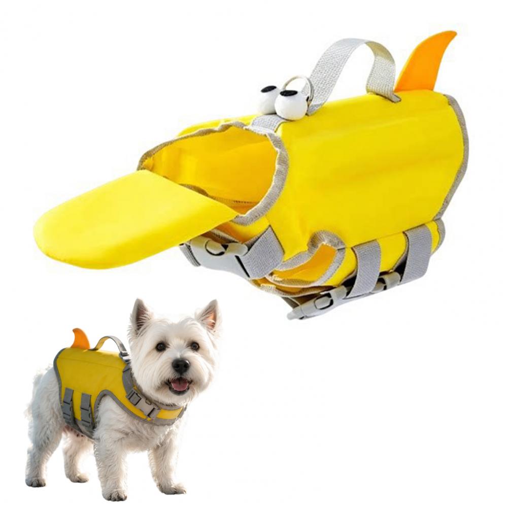 Life Jacket Buoyancy - 犬用ライフジャケット、高浮力ペットスイムベスト（あご当てと救助ハンドル付き）、小型犬用調節可能なスイムフロートジャケット
