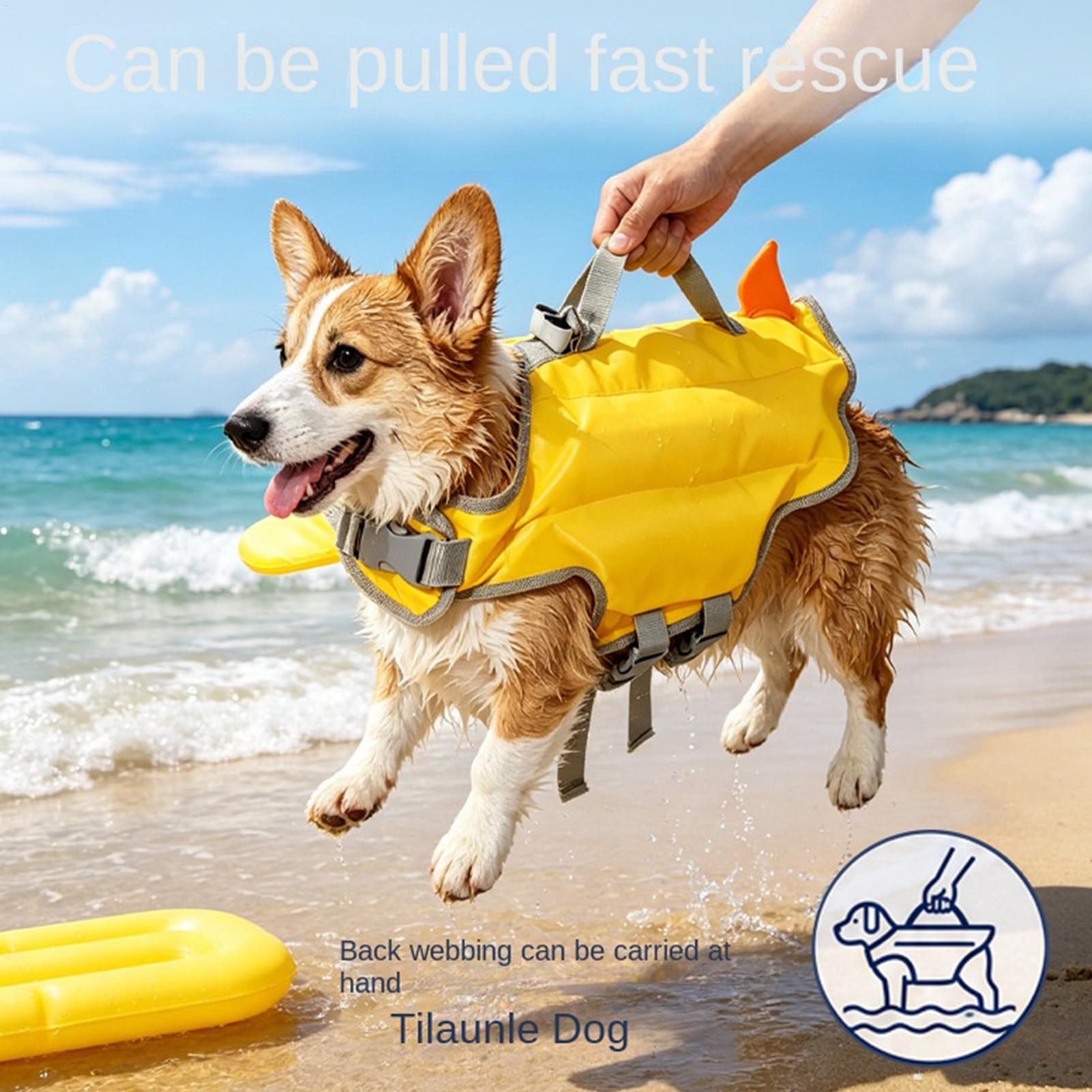 犬用ライフベスト 高浮力 レスキューハンドル付き 小型犬用ラ - Life Jacket Buoyancy のレビューと価格