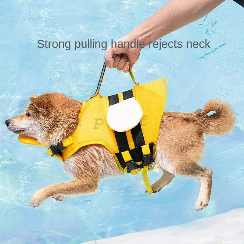 犬用ライフジャケット 水泳用 調節可能な浮力スイムベスト ビ - Life Jacket Buoyancy のレビューと価格