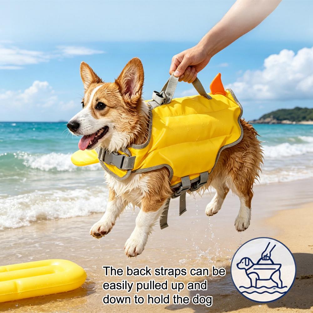 犬用ライフジャケット、高浮力ペットスイムベスト（あご当てと救 - Life Jacket Buoyancy のレビューと価格