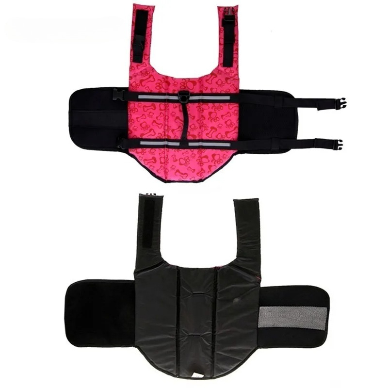夏犬ライフジャケット反射調節可能な大型犬水着安全ベストサーフ - Life Jacket Buoyancy のレビューと価格