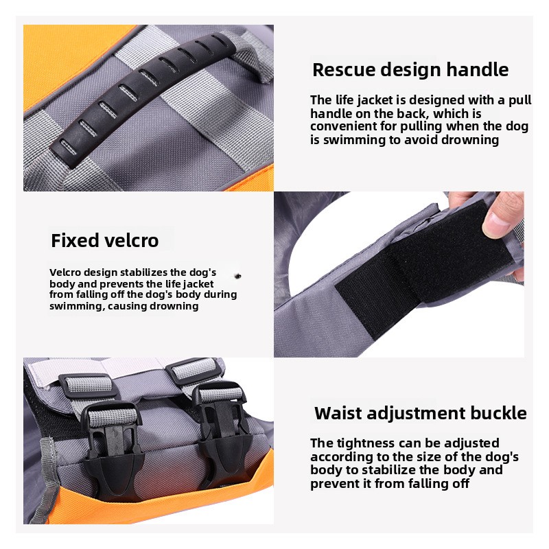 犬用ライフジャケットフローティング安全ベストペットライフベス - Life Jacket Buoyancy のレビューと価格