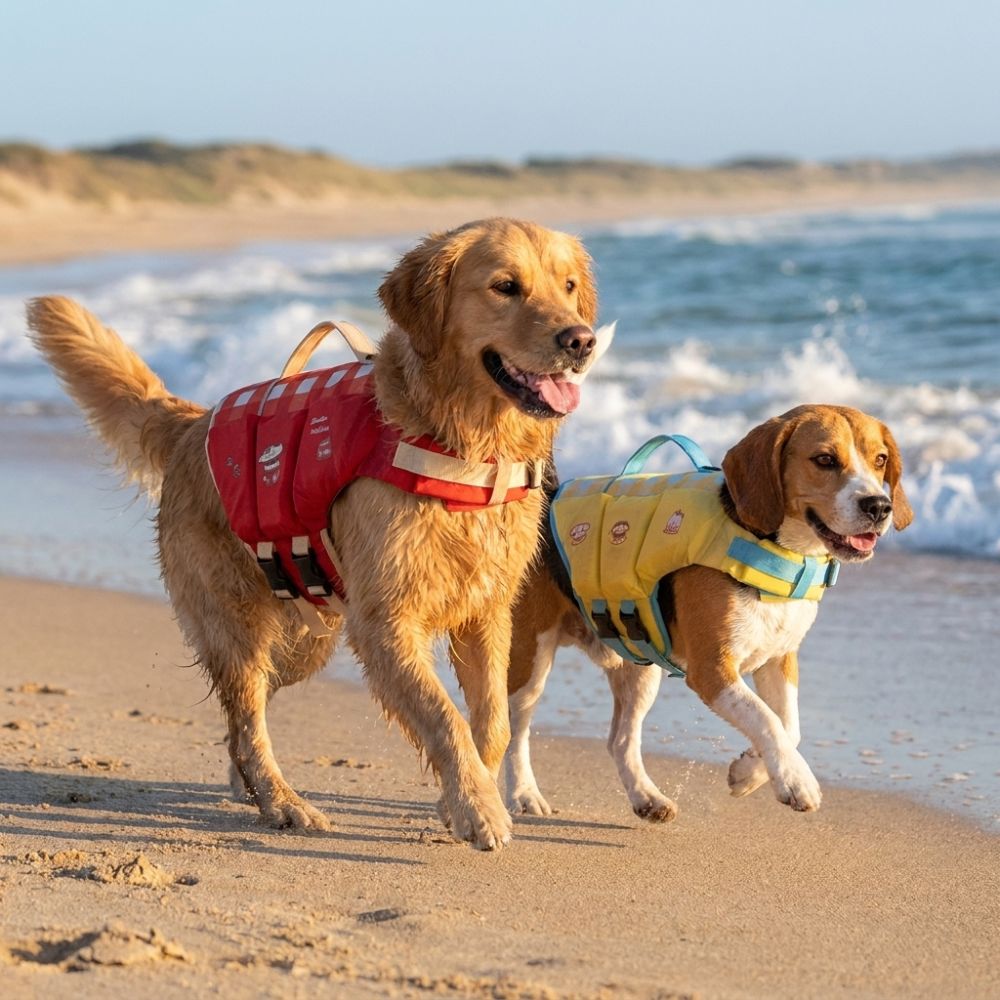 防水犬用ライフジャケット調節可能な高浮力犬用水着厚いスポンジ - Life Jacket Buoyancy のレビューと価格