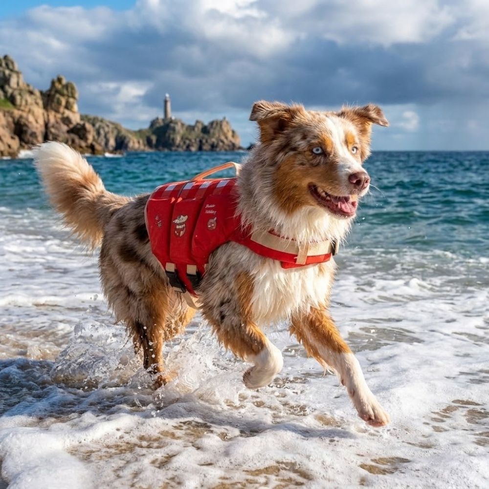 防水犬用ライフジャケット調節可能な高浮力犬用水着厚いスポンジ - Life Jacket Buoyancy のレビューと価格