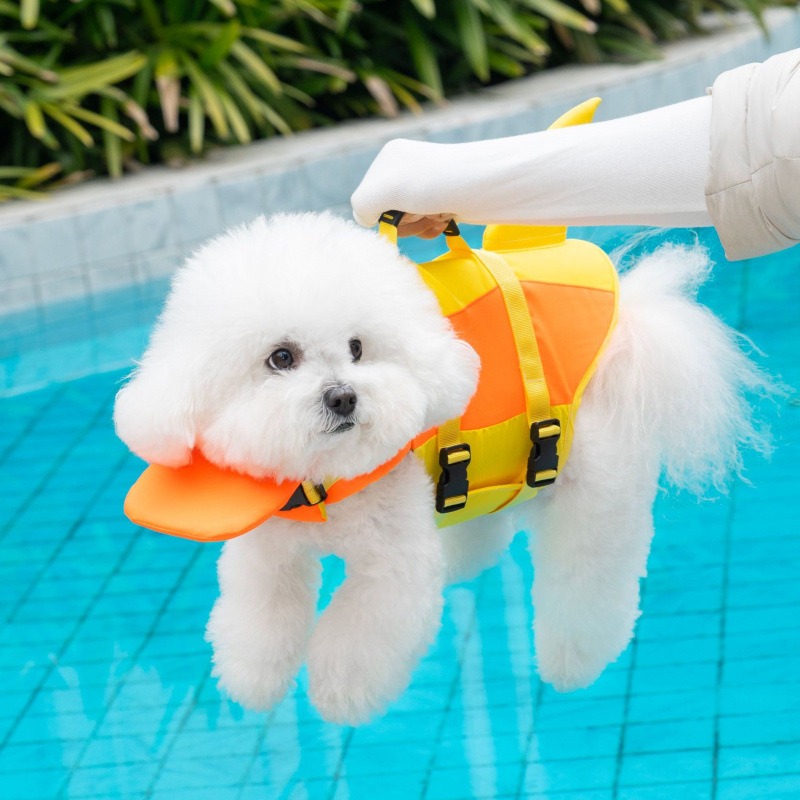 サメ型犬用ライフジャケット ペットスイムベスト 高浮力 調節 - Life Jacket Buoyancy のレビューと価格