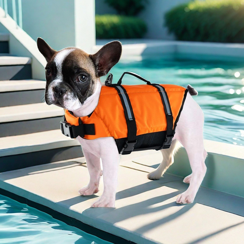 夏犬ライフジャケット反射調整可能な大型犬水着安全ベストサーフ - Life Jacket Buoyancy のレビューと価格