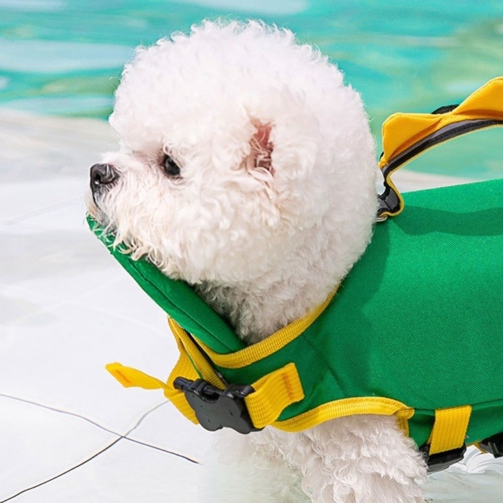 調節可能な犬用ライフジャケット蜂/恐竜の形防水犬用水着安全ハ - Life Jacket Buoyancy のレビューと価格