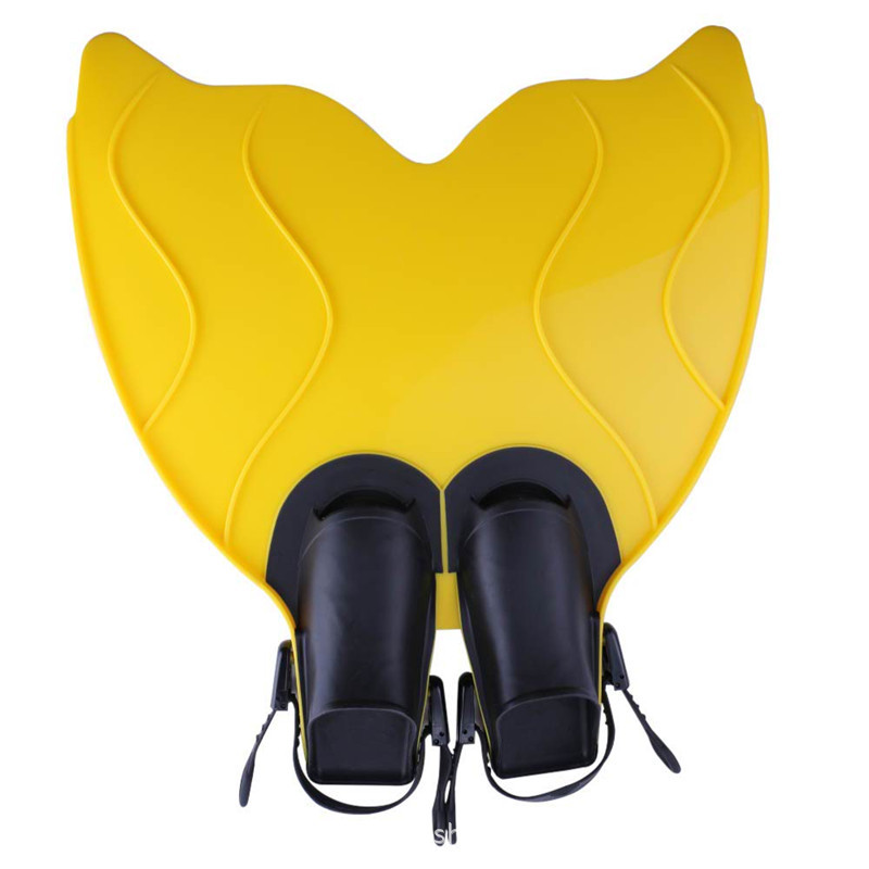 マーメイドテールフィン シングルピース フロッグシューズ 水 - Aquatic Sports Swimming のレビューと価格
