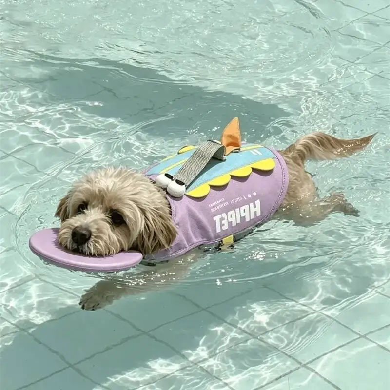 犬用ライフジャケット かわいいサメ型ヘッドフロート 逆流防止 - Life Jacket Buoyancy のレビューと価格